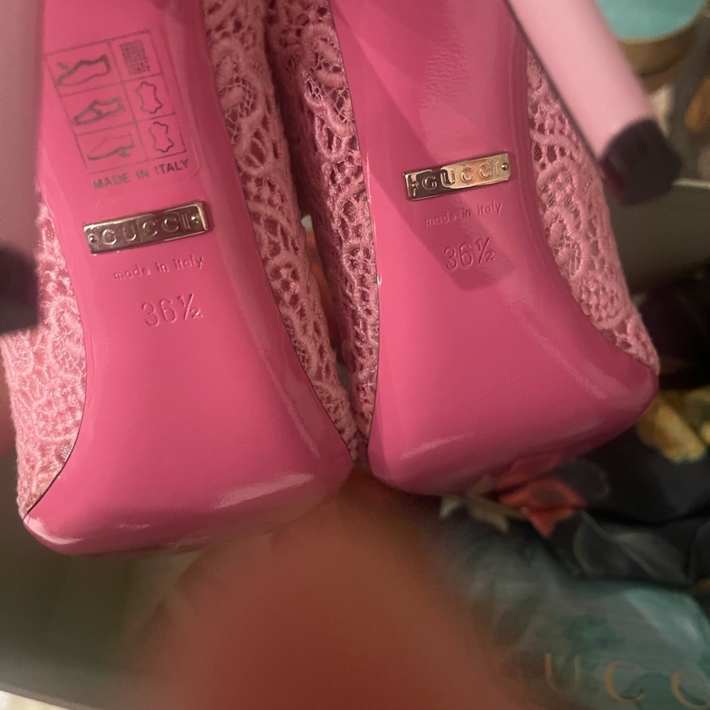 🐰Gucci lace pink pumps - Picture 7 of 7